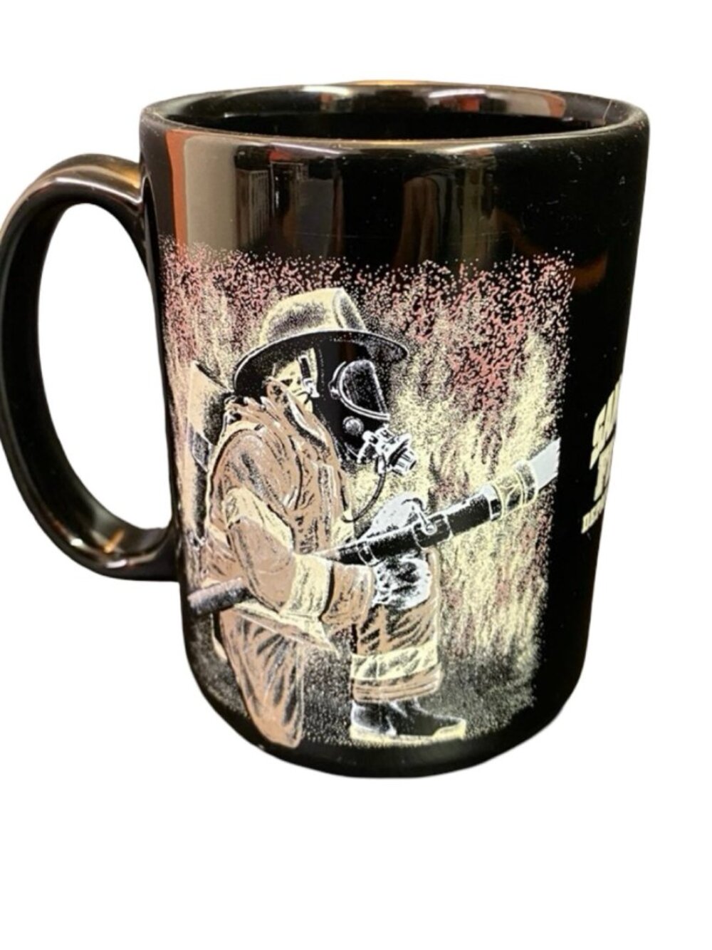 San Jose Fire Department Ceramic Coffee Mug Firefighter Hose
